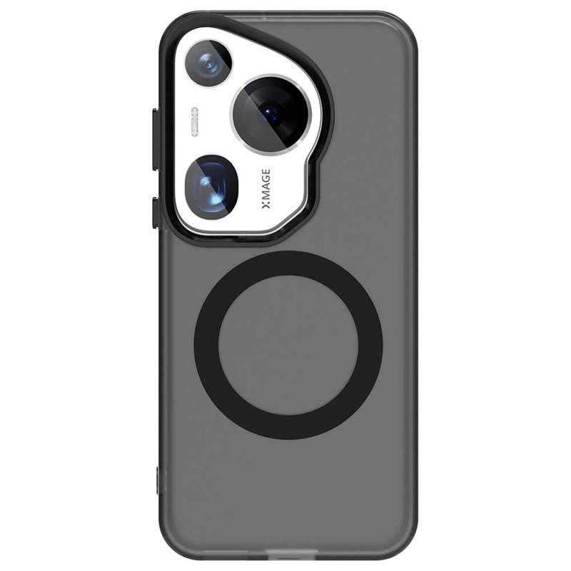 

Для Чехол Huawei Pura 70 Ultra Чехол Huawei Pura 70 Ultra Capa Магнитная беспроводная зарядка с кольцом Матовый прозрачный Funda Pura 70 Ultra For Pura 70 Ultra чёрный