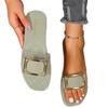 New Style Shoes Women's Buckle Shoes Beach Shoes Soft-soled One-shoulder Flip-flops