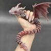 3D Printed Magic Dragon With Wings Movable Joint Fidget Toy Rotatable Articulated Office Desktop Ornament Adults Kid Crafts Gift