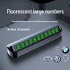 Creative Luminous Dashboard Parking Sign: High-Temperature Resistant, Hidden Moving Number Plate