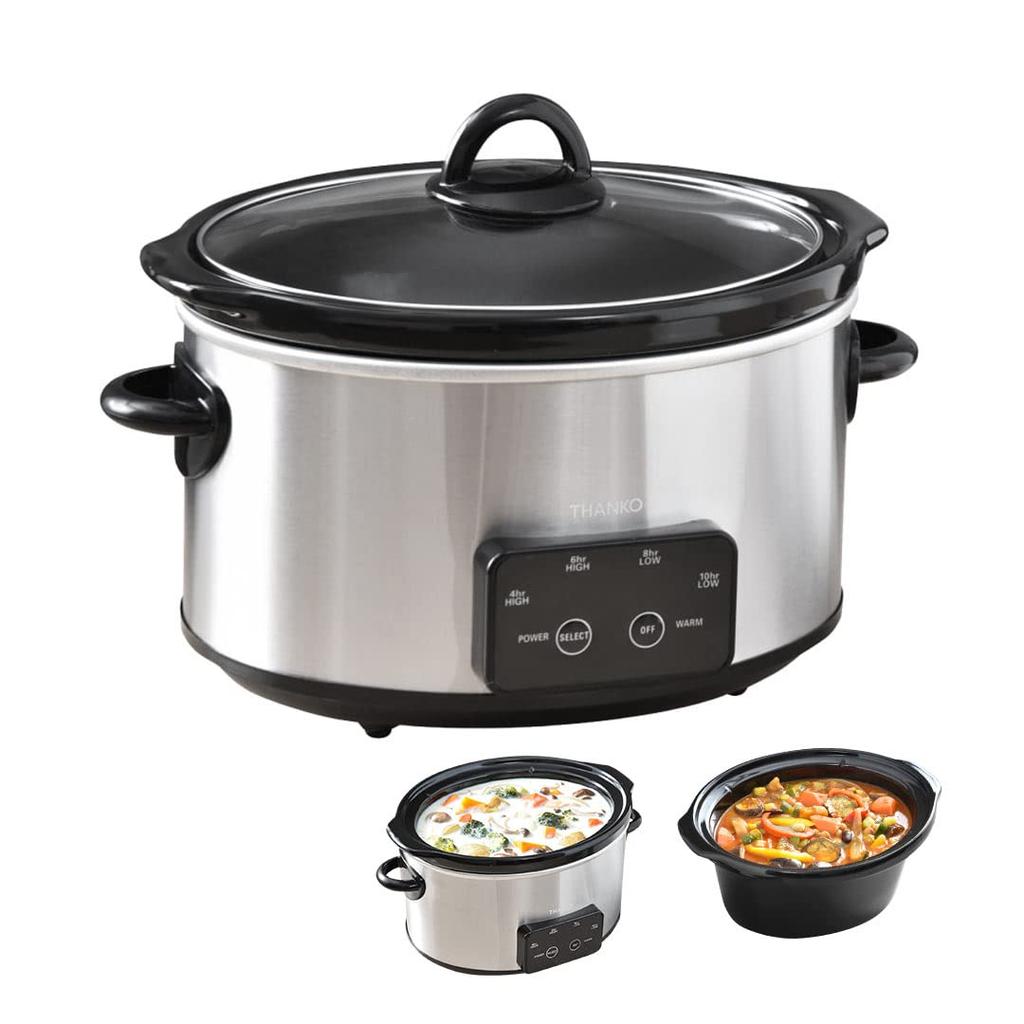 THANKO Master Slow Cooker Pot VASLCKSBK: Authentic Stews with Just One Button