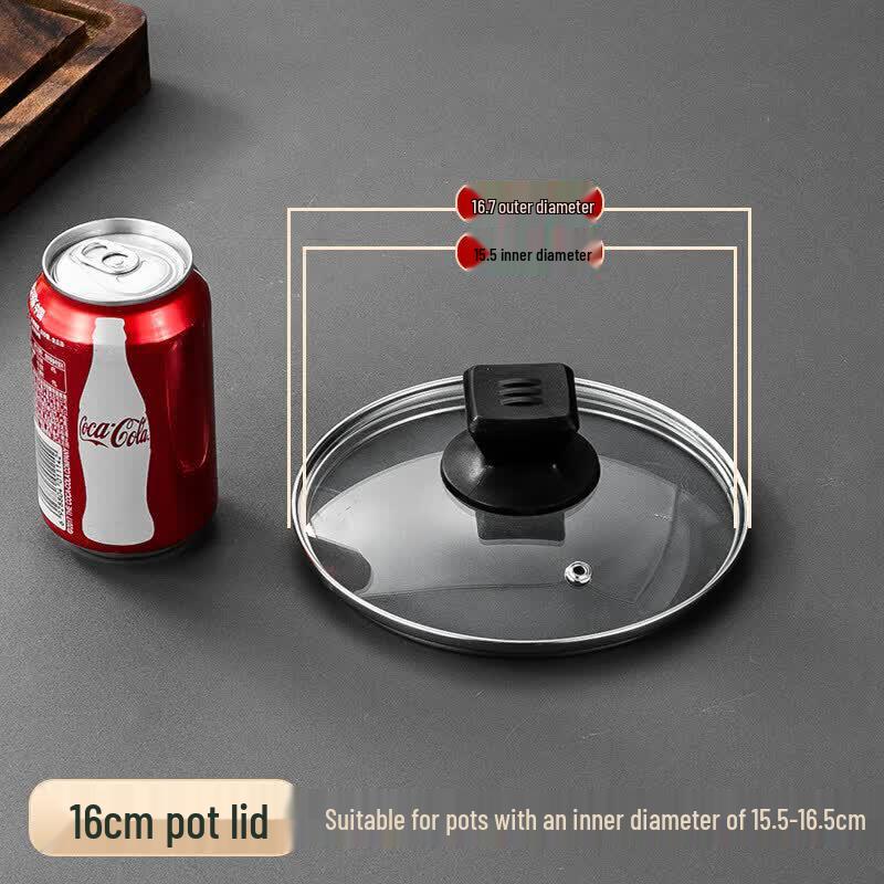 Stainless Steel Tempered Glass Pot Lid