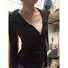 Milk Fufu Korean Style Slim Fit Long Sleeve Women's Hoodie Jacket