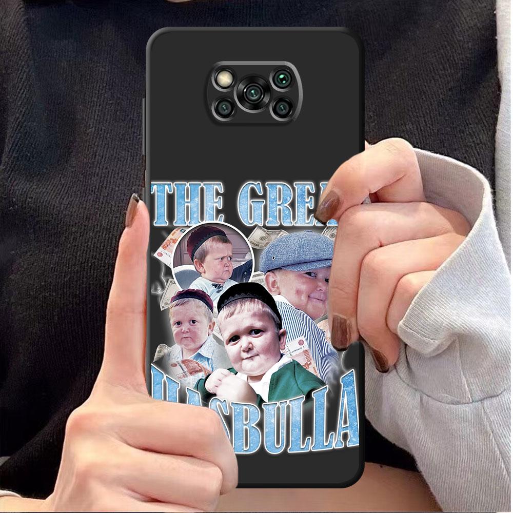 Etui na telefon dla Xiaomi Poco C40 M3 F4 F3 GT X4 F1 X3 NFC X3 Pro M4 5G X4 NFC M4 Pro Czarne Babaite Funny hasbulla Torba Pancerz