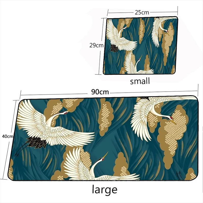 Japanese Style Desktop Mat XXL Large Office Keyboard Mouse Mat Art Mouse Pad Carpets Rugs Mouse Gamer Mousepad for Laptop