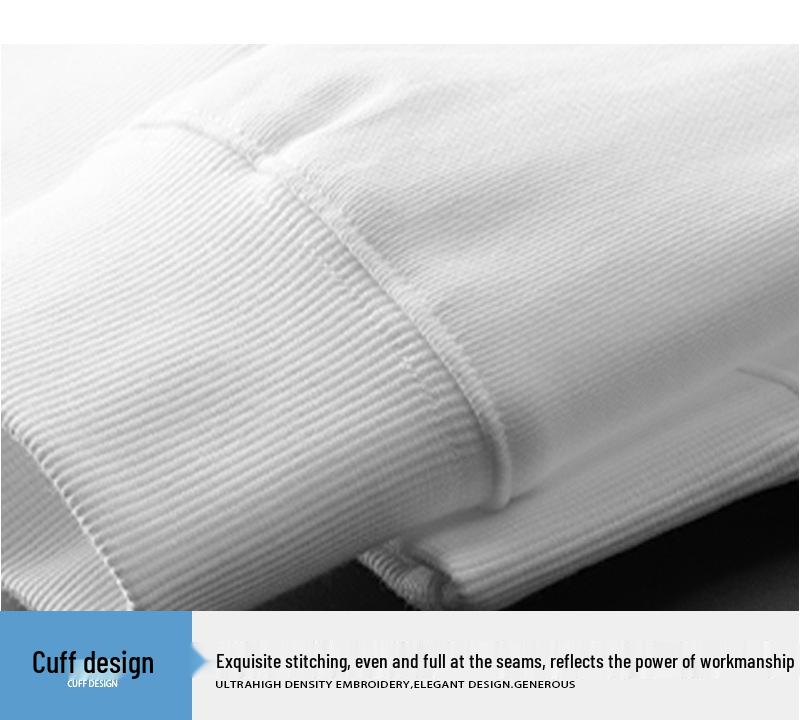 European Men's Laser Tiger Head Sweatshirt – Versatile, Trendy, Warm Fleece-Lined Pullover