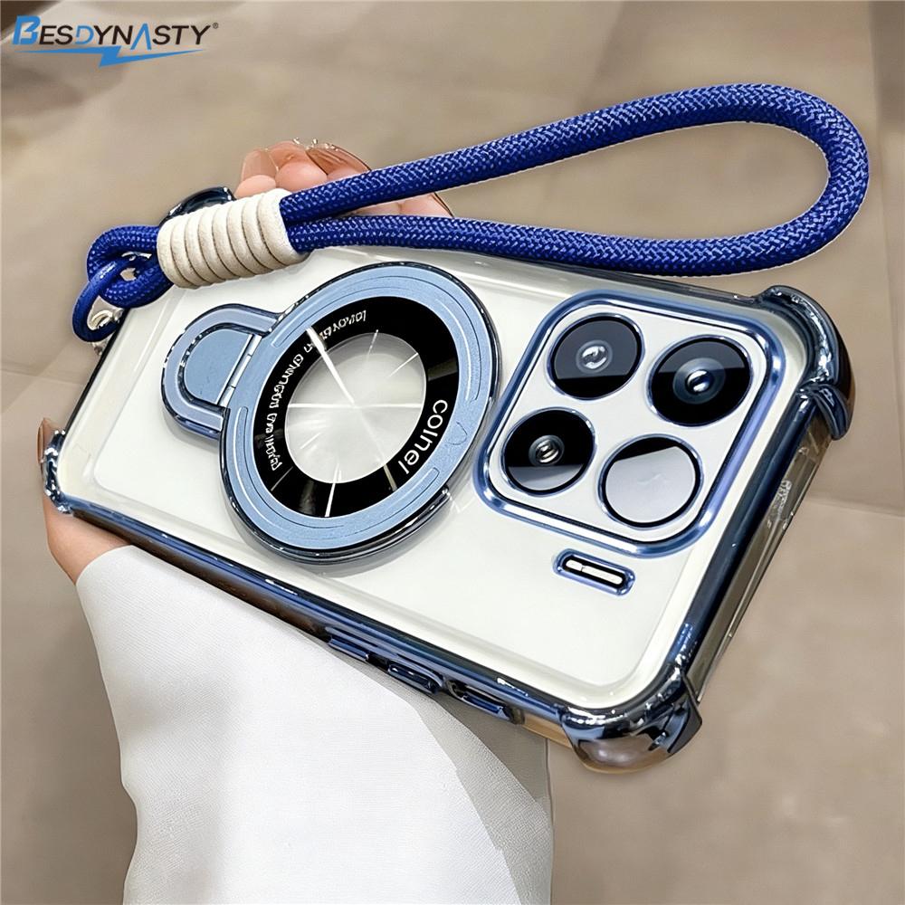 Rope Lanyard Strap Stand Phone Case For Infinix Note 60 50 30 40 Pro 50X 50S Smart 20 10 9 8 7 6 5 Transparent Shockproof Cover