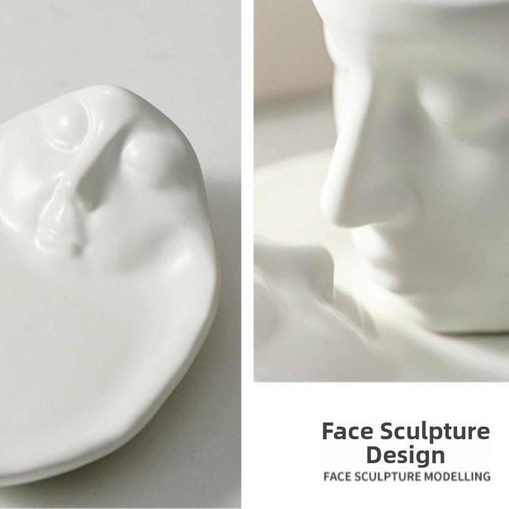 With Tray Artistic Ceramic Mug European Style Coffee Cup Unique Couple Mug  Home Use