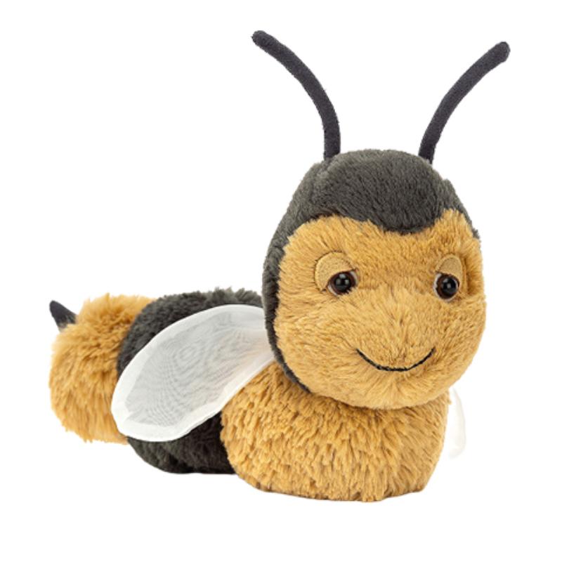JELLYCAT Insect Series Animal Berta Bee Companion and Comfort Doll Plush Doll 10cm Height
