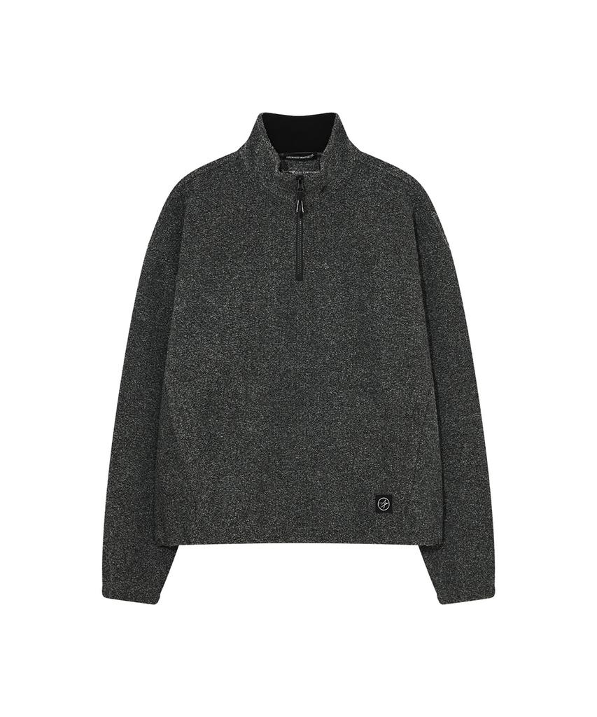 Loghideumatin Knitted Half Zip-Up Ts (Grey)