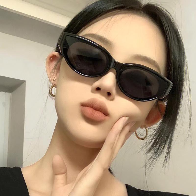 Personalized Black Narrow-Frame Sunglasses Women'S Technology Accessories Sunglasses Fashion High-End Glasses To Take Pictures