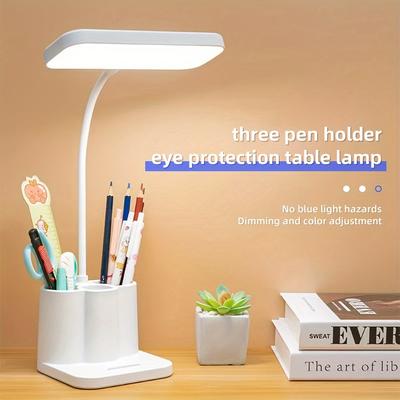 Wiederaufladbare LED-Ständerleuchte - 1 Stück Verstellbare Schreibtischlampe, USB-Aufladung, 5V, Tischmontage - zum Lesen, für Notenständer, Schlafzimmer, Haushaltsgebrauch