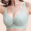 Large Size Anti-sagging Breathable Full Cup Thin Adjustable Underwear Push-up Comfortable Breast Control Bra