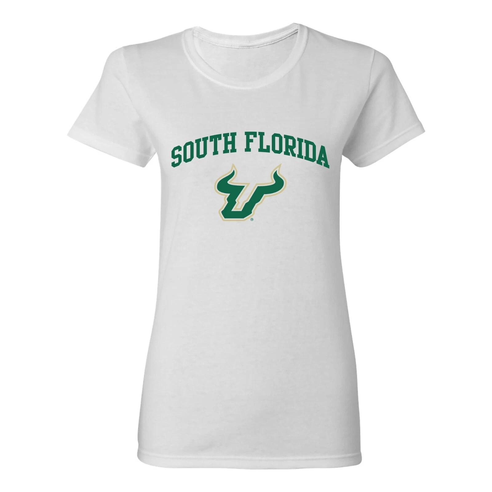 South Florida Bulls Arch Logo Women s T-Shirt - White L