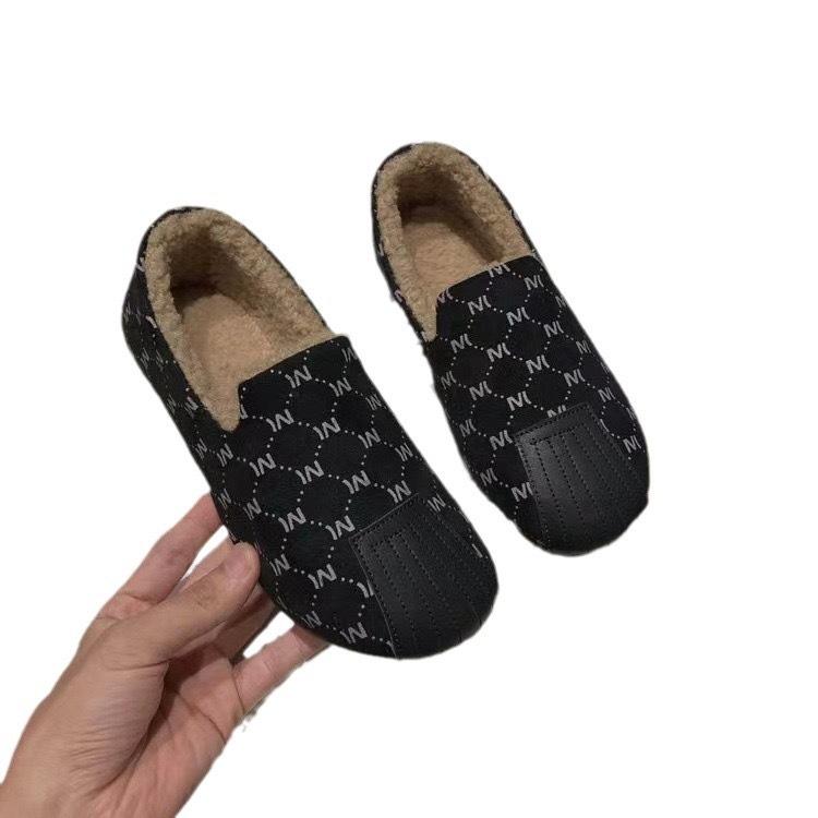 Cotton shoes women's velvet thickened casual women's cotton shoes with soft soles and lightweight fashion Doudou shoes