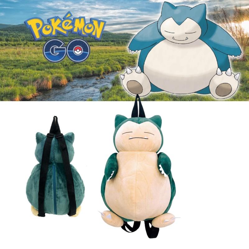 Roztomilý batoh s Pokémony Kabigonem pro děti, plyšová taška Snorlax