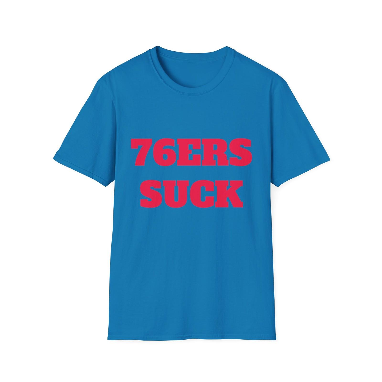 76ers Suck T-Shirt - NBA Basketball Sports Rivalry Tee XL