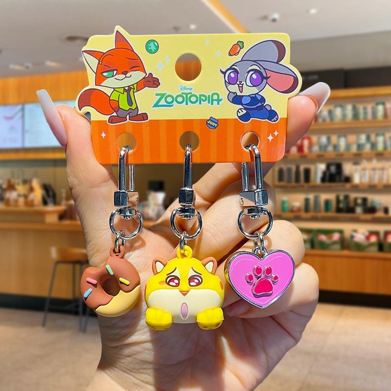 

Disneys Zootopia Judy Nick Dreamy Cartoon Charm Perfect As A Bag Accessory Keychain Phone Charm or Car Ornament D