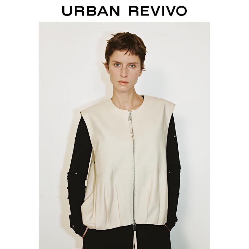 

UR Women s Casual Double Zipper Sleeveless Vest Jacket M