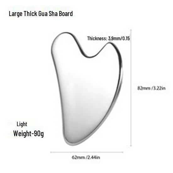 Stainless Steel Gua Sha Heart-Shaped Face & Body Massager