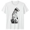 Realistic Dalmatian Dog Portrait Spotted TShirt Dalmatian Dog Breed Dogs Pets