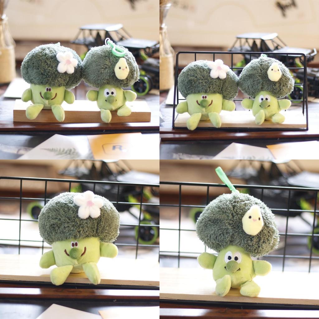 Broccoli Lovely Plush Keychain Soft And Creative Stuffed Vegetable Toy