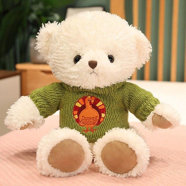 45cm Lovely Plush Sweater Teddy Bear Toys Adorable Classical Bear Dolls Stuffed Soft Animal Pillow Valentine S Gift For Girlfriend
