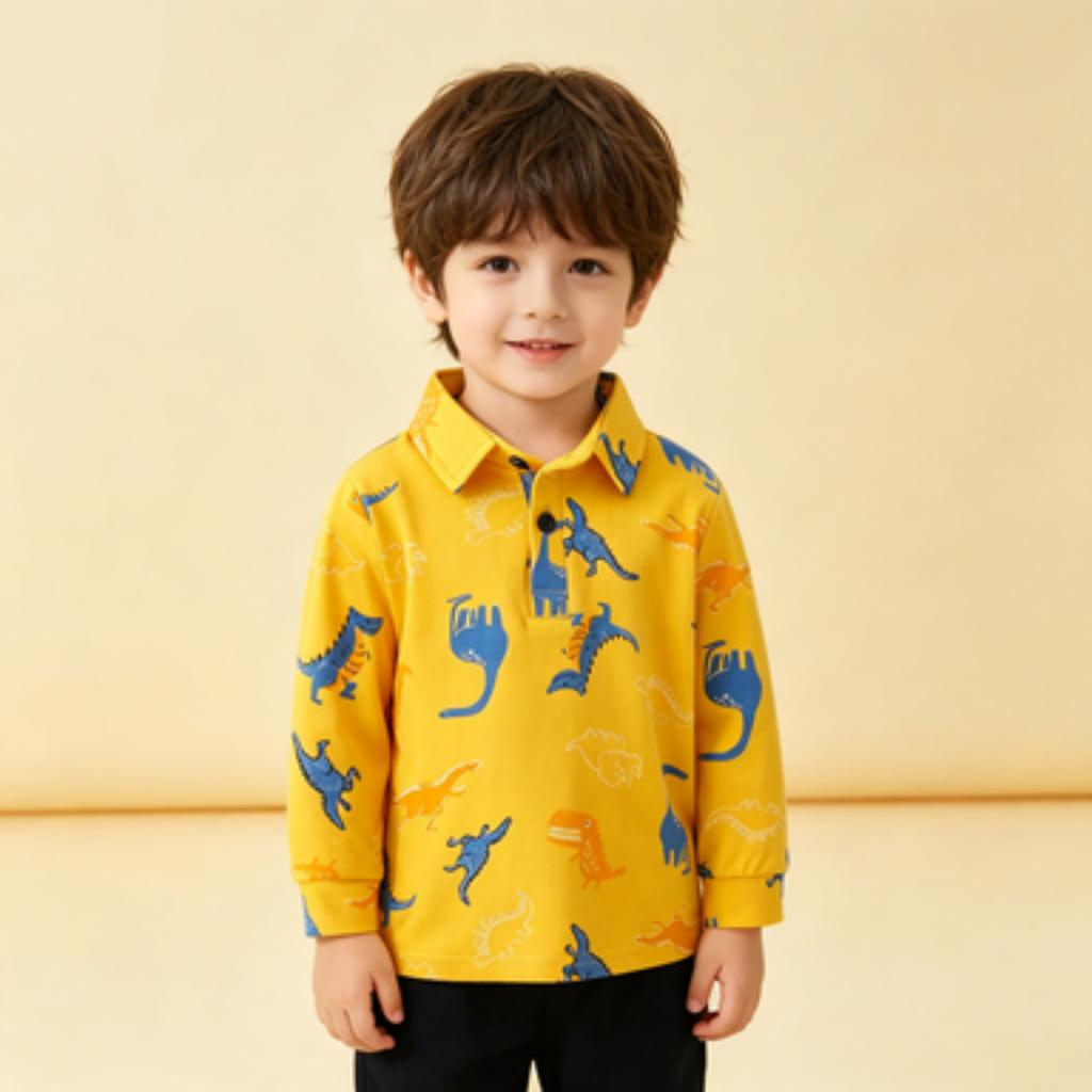 Women's Print Long Sleeve Lapel Collar Soft Comfortable Casual Shirt Top