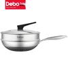 Debo 316 Edelstahl Doppelseitige Waben Antihaft Wok, 32cm