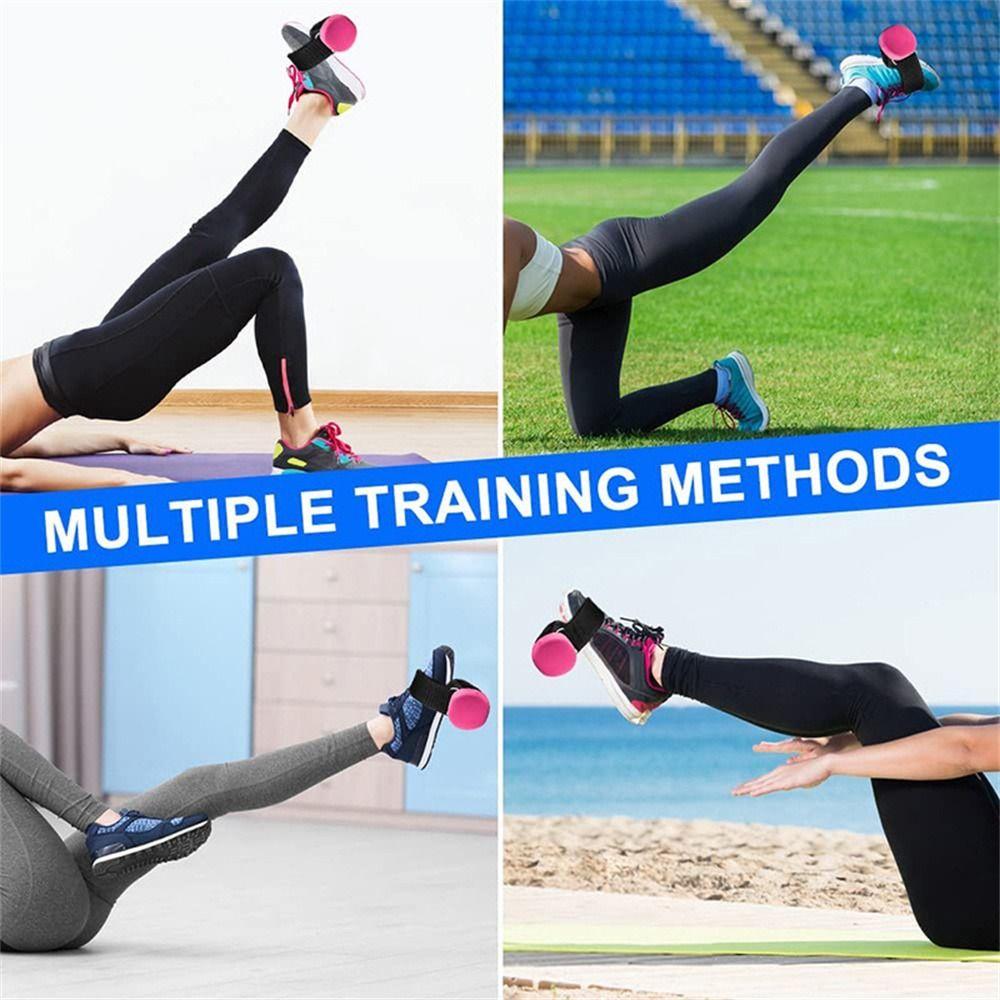 Renforcement musculaire, sangle de pied avec haltères, élévation du genou, sangle de cheville avec haltères, entraînement