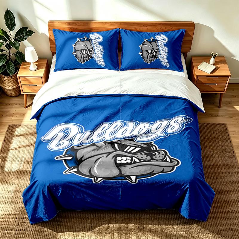 Canterbury Bankstown Bulldogs (1) 3pc Set Suitable for Master Bedrooms Soft and Comfortable an Ideal Gift for Family and Friends Includes One Duvet Co