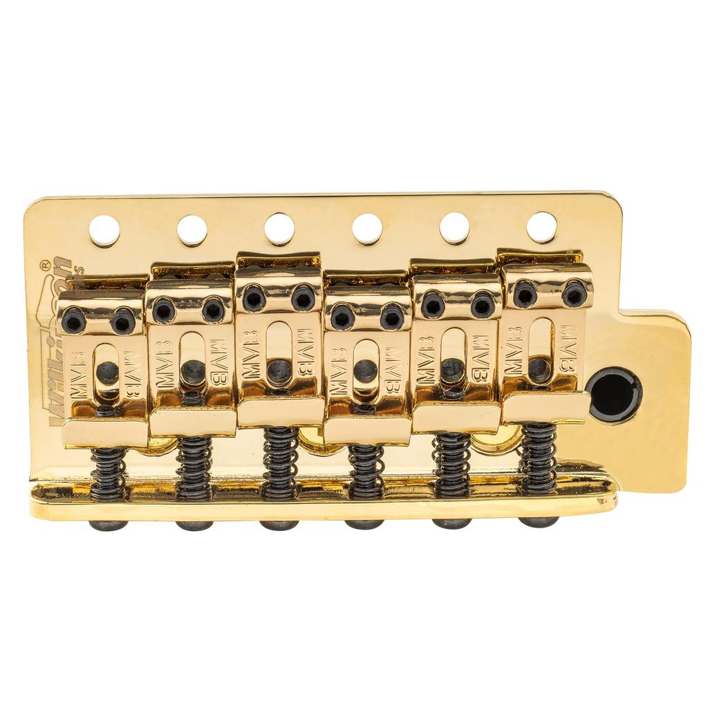 Wilkinson WOV03 String Pitch Vintage Guitar Tremolo Bridge for and MIJ Strat Electric Gold 10.8mm 6-Point Squier, Mexico, Fender, Guitars,