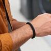 Bracelet en Cuir pour Homme 4 Couleurs Haute Qualité Cordon 4mm Bracelet Manchette Accessoires Polyvalents Loisir Urbain Fait Main Pulseras