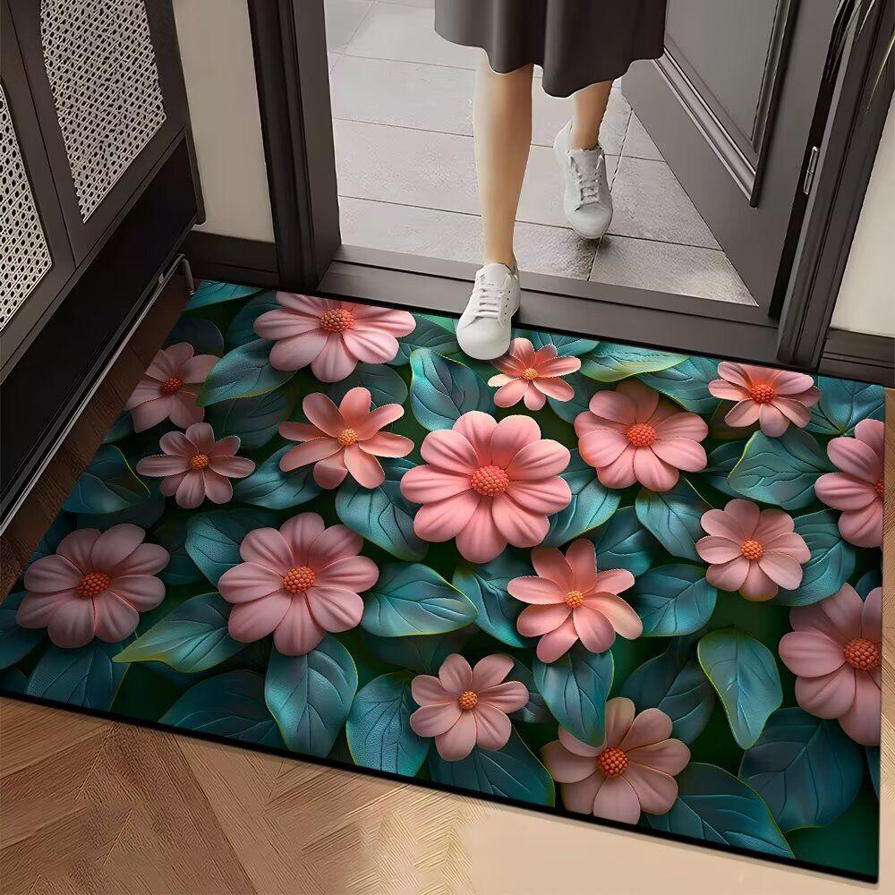 

Впитывающий коврик для ванной комнаты и туалета, противоскользящий и износостойкий коврик для ног, коврик для входной двери 40cm*60cm