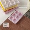 Nail Art Storage Box 6/12 Grids Eco-Friendly Plastic Case for Nail Rhinestones Beads DIY Craft Manicure Use