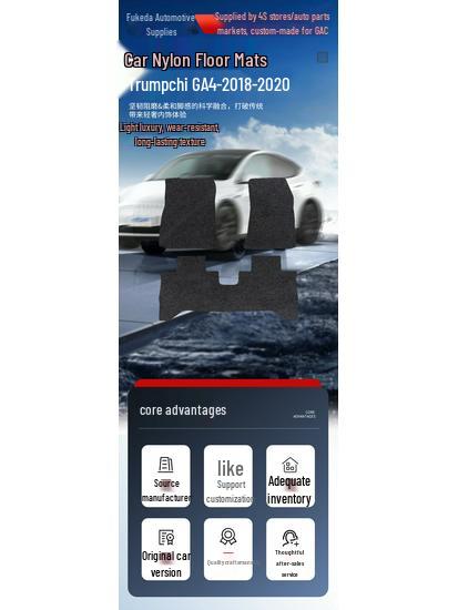 Trumpchi GA4 2018-2020 Nylon Car Floor Mats & Anti-Dirt Driver's Seat Pad