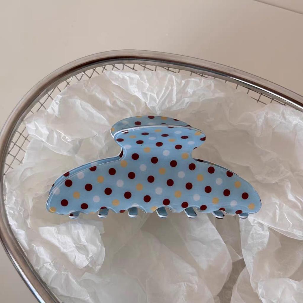 Korean Leopard Print Bow Hair Claw: Extra Large High-End Half Updo Clip for Women