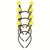Bee Headbands with Antennae and Antennae Headwear, Plastic, Hand Wash Only, No Feathers, for Bee Themed Party Decorations, Universal Holiday Use