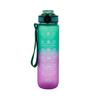 (Black, 32oz) 1000ml Sports Water Bottle, Portable Large Capacity Drinking Cup with Straw & Strap, Travel Accessories, Exercise Water Bottle