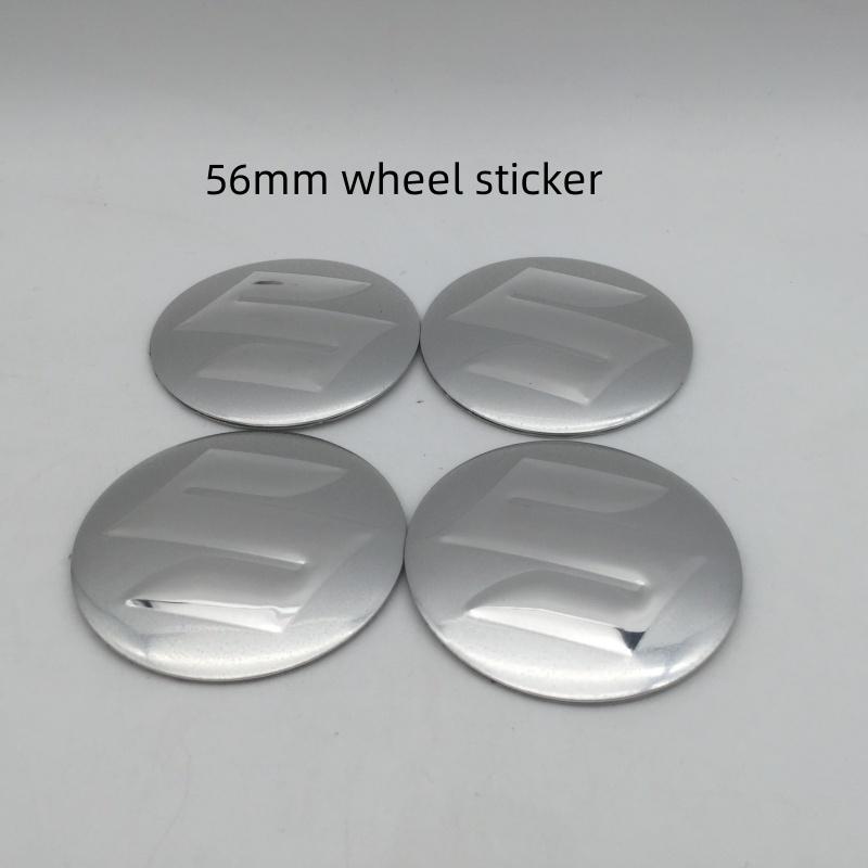 4pcs 3D 56mm 60mm 65mm For Suzuki Car Emblem Wheel Hub Center Cap Badge Covers Sticker Decals Styling Accessories