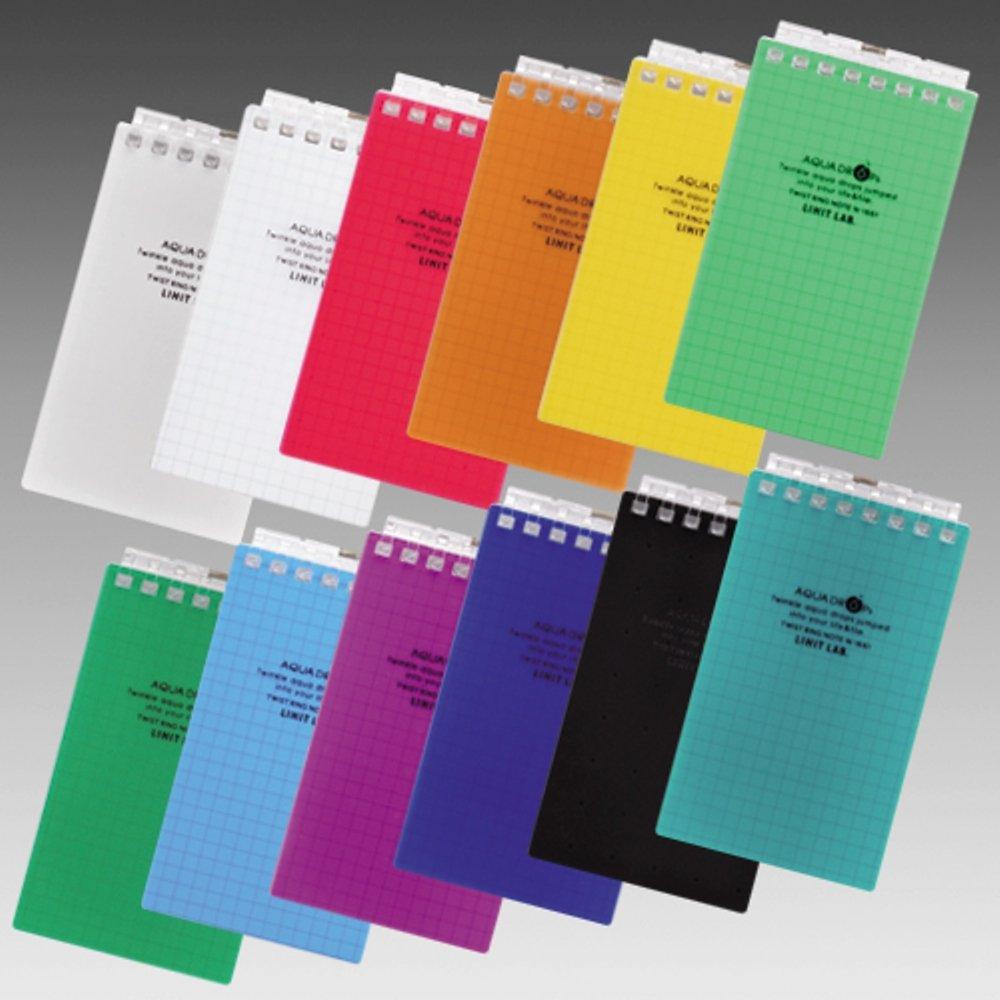 LIHIT LAB Twist Notebook, A7, 8-Hole, Orange, Pack of 10, N1661-4_10