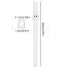5Pcs Glass Boba Straws Reusable Glass Drinking Straws Wide Clear Straws 12mm Clear Smoothie Straws for Bubble Tea Milkshakes
