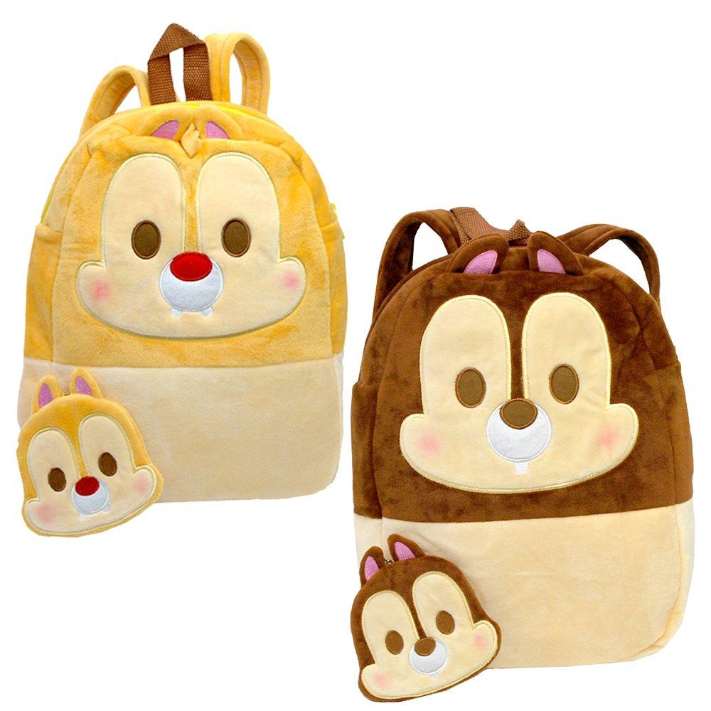 Disney Backpack Set Chip Mickey Winnie the and Winnie the Includes Name Tag and Popular and Adult Halloween Backpack with Adjustable Kids' (2 Pieces)