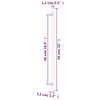 VidaXL Poignées d'armoire 10 pcs noir 480 mm acier inoxydable 3203714