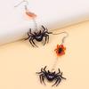 JMXD-JMXD- Halloween Ghost Acrylic Earrings for Women, Y2K Color-Blocking Dangle Earrings, Hypoallergenic Statement Drop Ear Studs