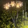 1PC Snowflake Solar Christmas Decorations 2 Modes Swaying Garden Lights Outdoor Pathway Solar Lawn Decor Stake Light Warm Light