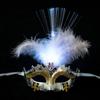 Hollow Out LED Glowing Mask Party Supplies Venice Masquerade Masks Feather Butterfly Mask  Party