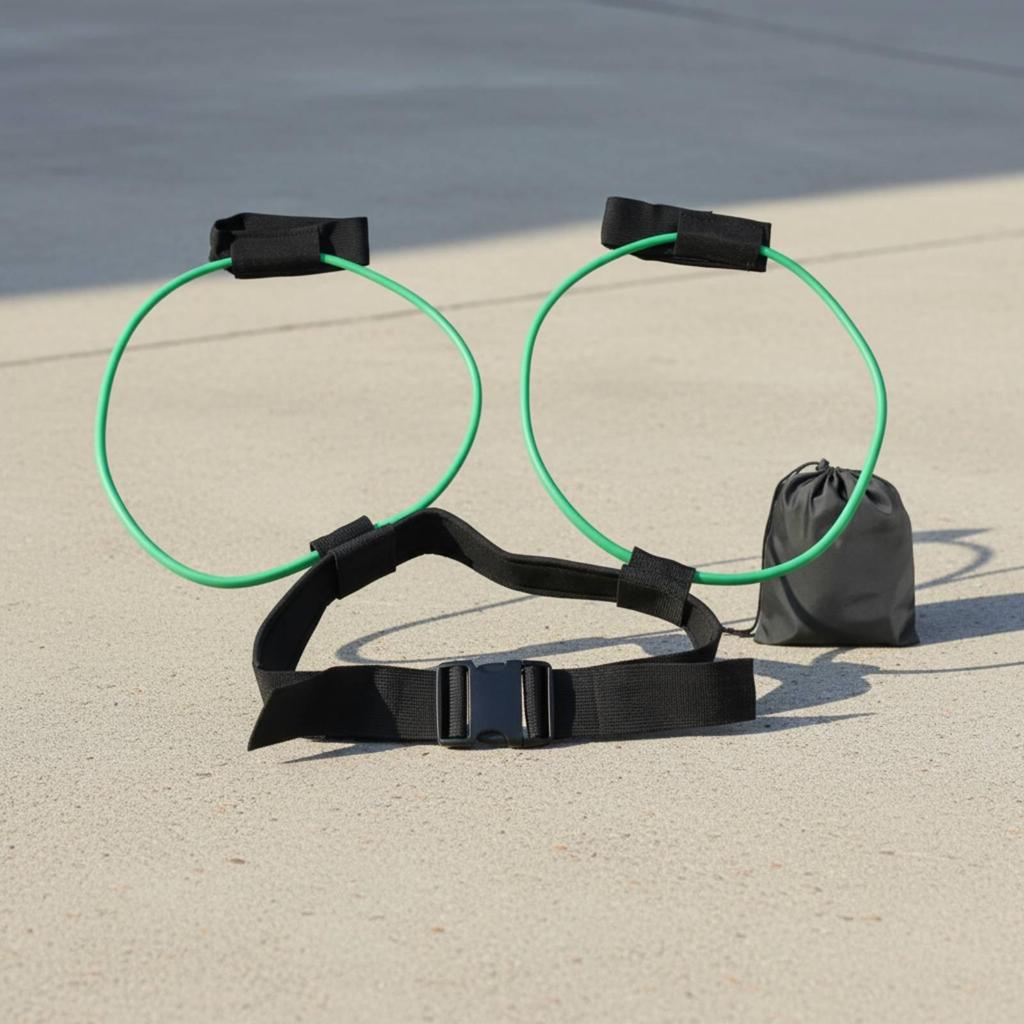 Waist Belt Leg Resistance Bands Exercise Cord With Ankle