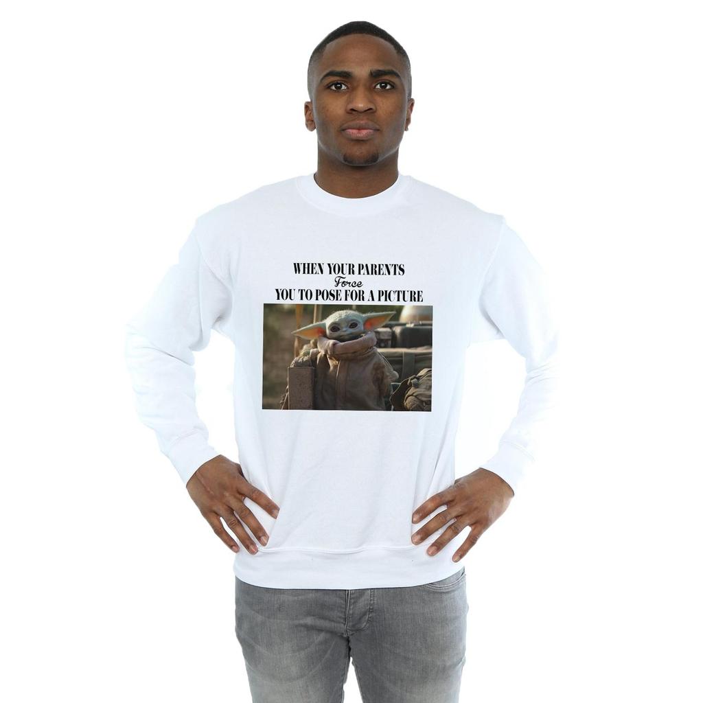 Star Wars Mens The Mandalorian Force Picture Sweatshirt