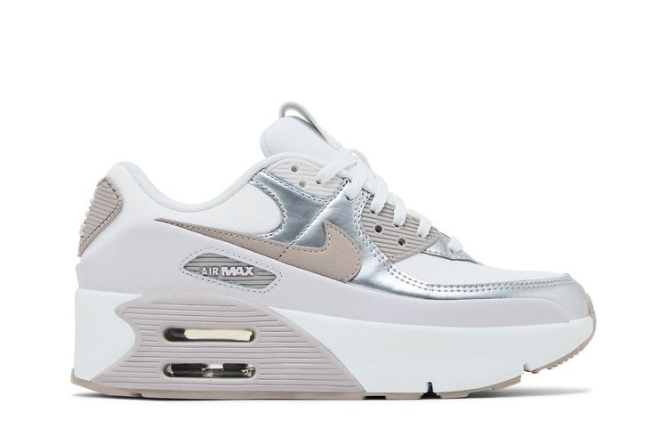 Nike Air Max 90 LV8 Summit White Vast Grey Metallic Platinum College G